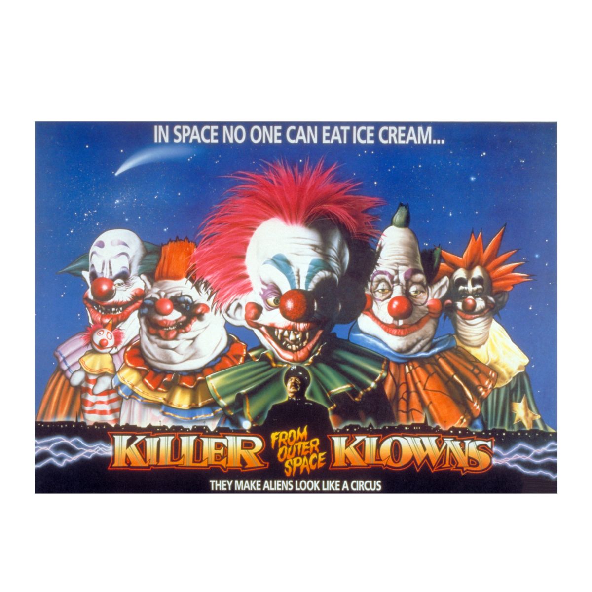 Killer Klowns from Outer Space Group T Shirt BLACK