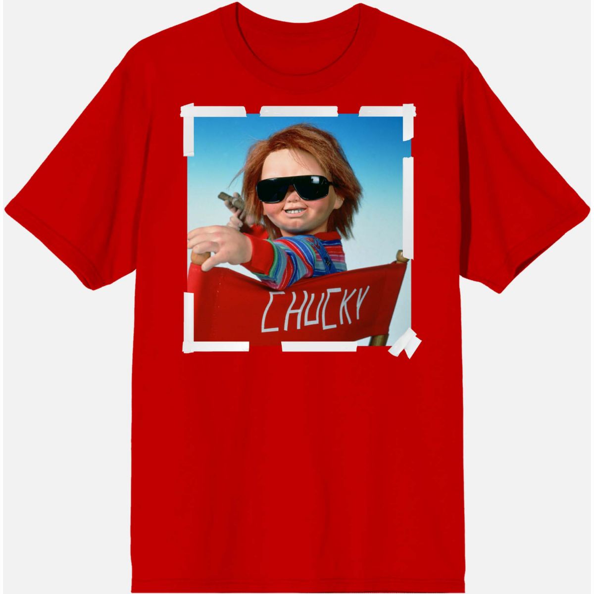 Director's Chair Chucky T Shirt RED