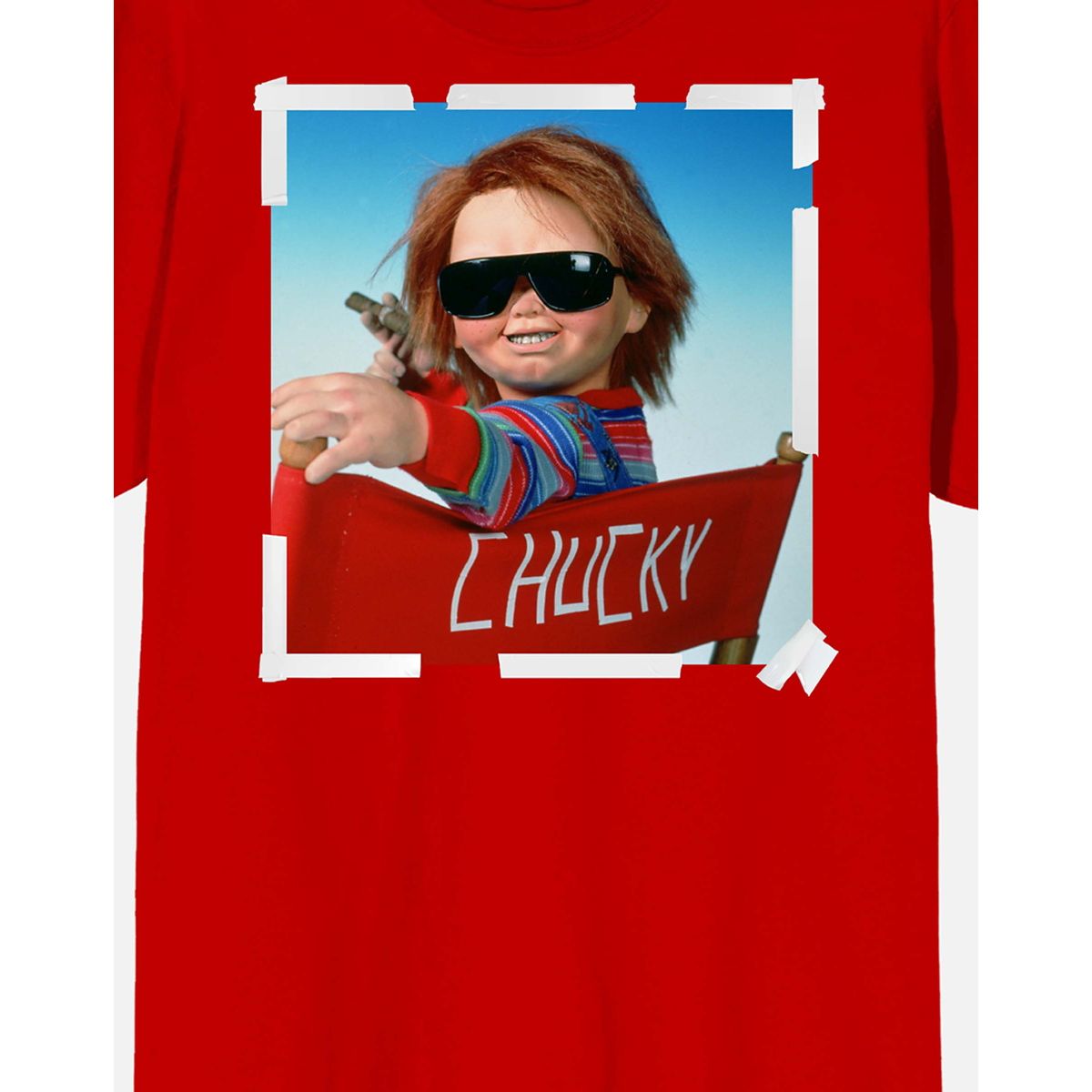 Director's Chair Chucky T Shirt RED