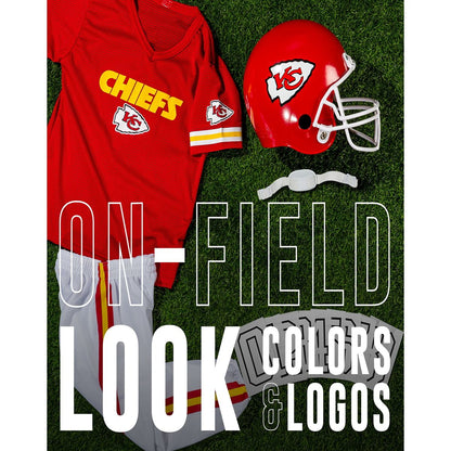 Kids Kansas City Chiefs NFL Uniform Costume Deluxe - Franklin Sports RED AND WHITE