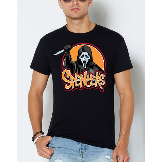 Ghost Face Spencer's Logo T Shirt BLACK