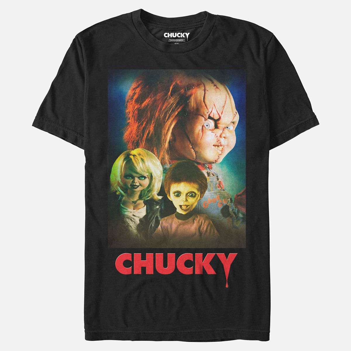 Chucky & Glenn T Shirt - Child's Play BLACK