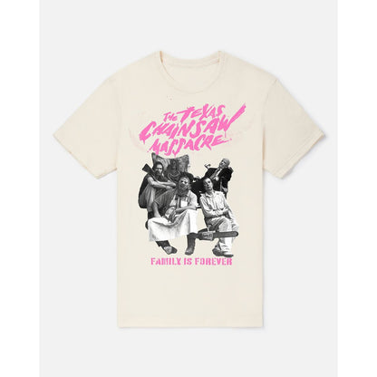 The Texas Chainsaw Massacre Family Is Forever T Shirt NATURAL