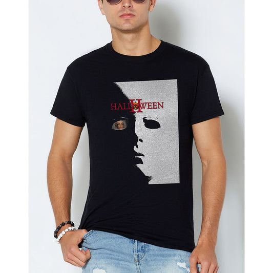 Halloween II Split Face T Shirt BLACK