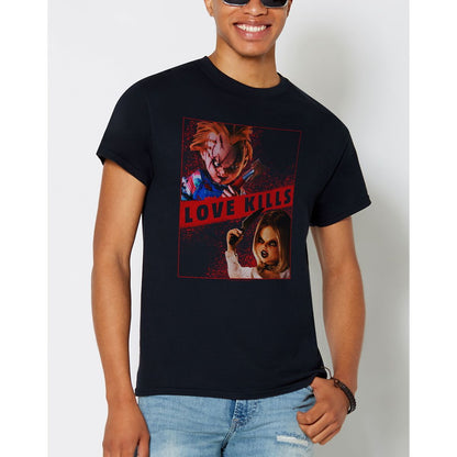 Love Kills Chucky T Shirt BLACK