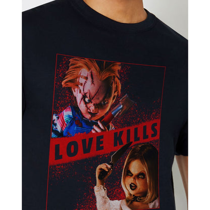 Love Kills Chucky T Shirt BLACK