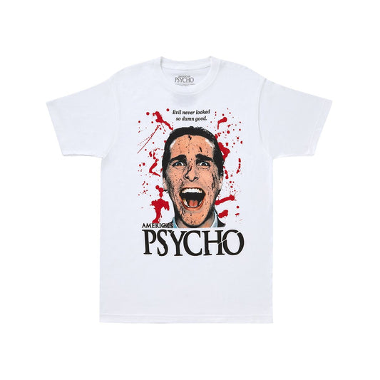 American Psycho Evil T Shirt WHITE