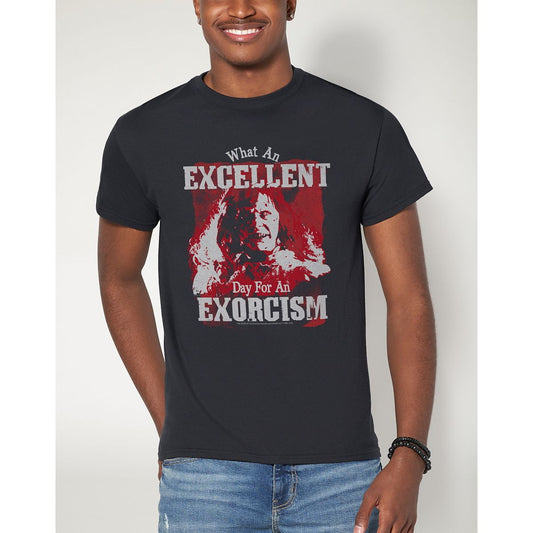 What An Excellent Day T Shirt- The Exorcist BLACK