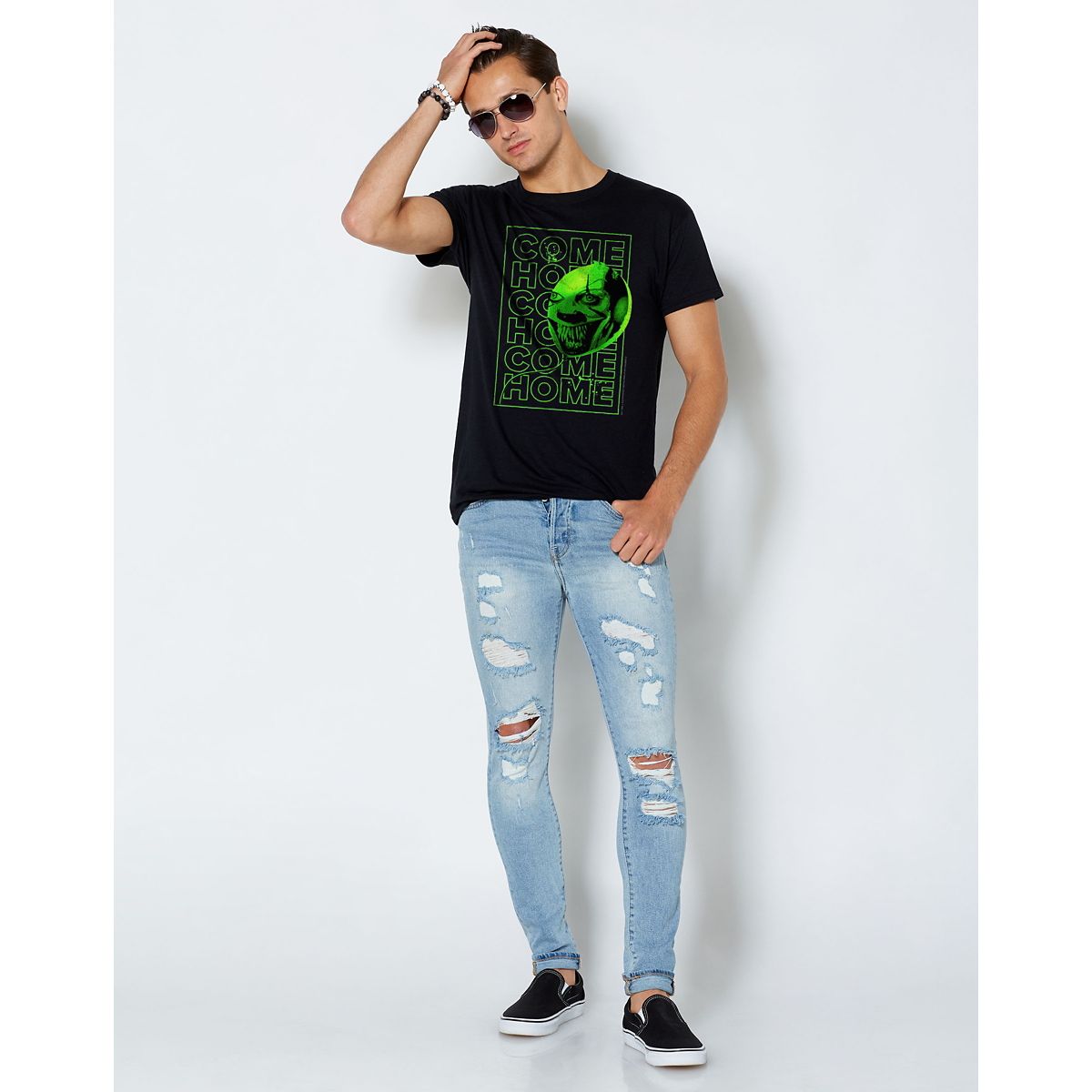 Come Home Pennywise T Shirt - It Chapter Two BLACK