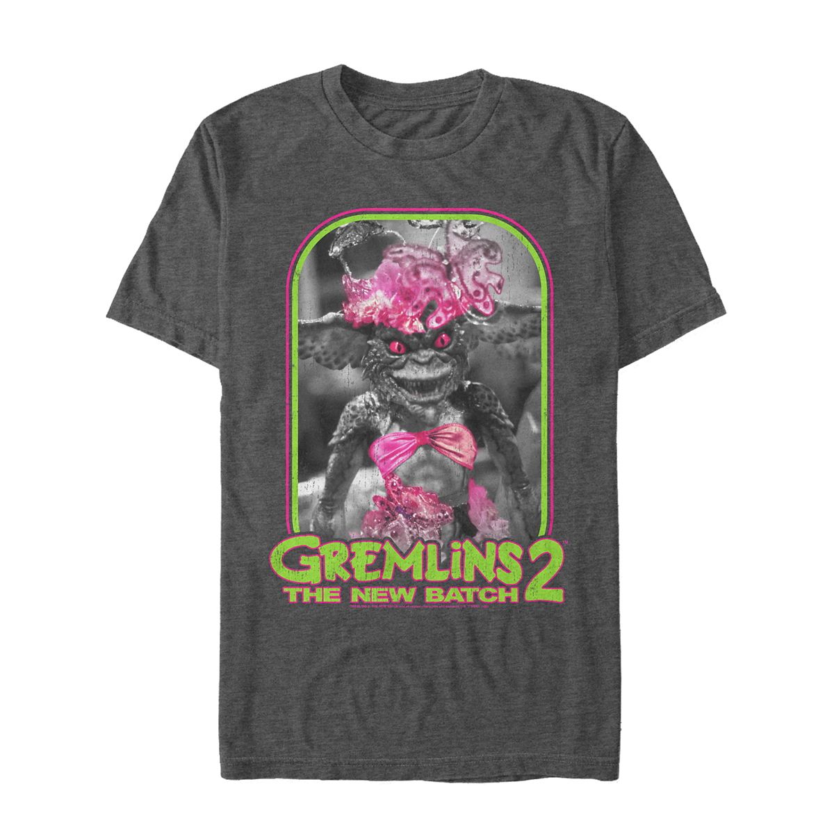 Gremlin Bikini T Shirt - Gremlins 2 CHARCOAL