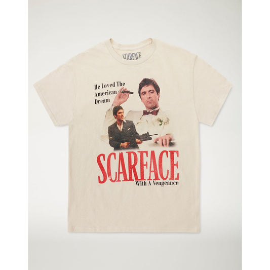 Scarface Vintage Poster T Shirt SAND