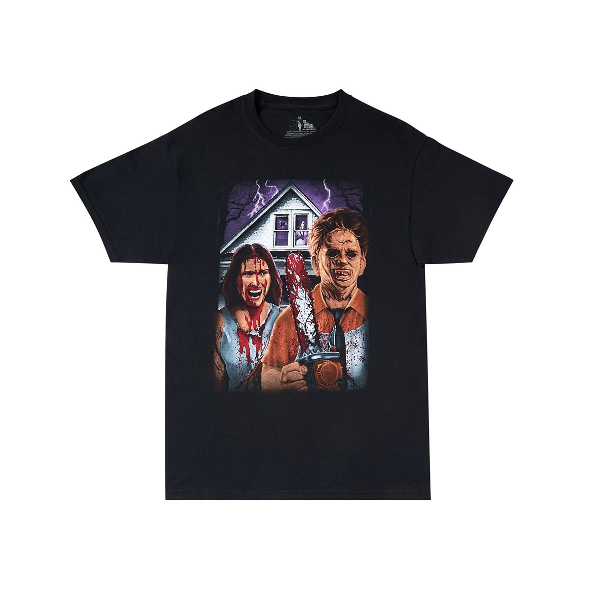 Leatherface T Shirt - Texas Chainsaw Massacre BLACK
