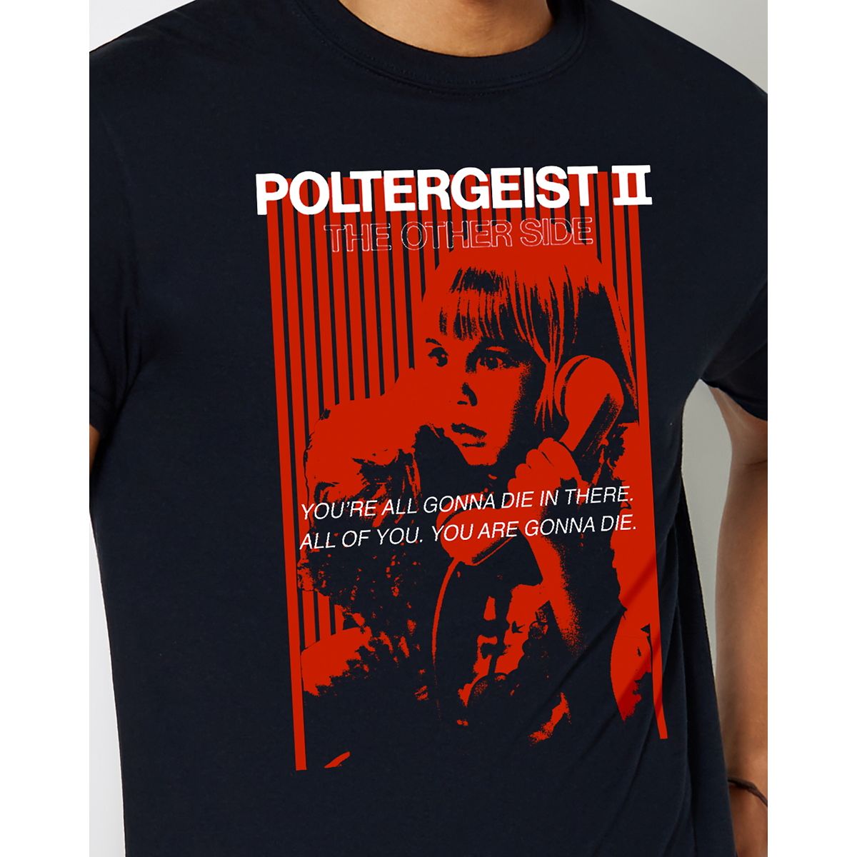Poltergeist II Phone Call T Shirt BLACK