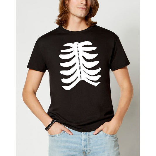Rib Cage T Shirt - Candyman BLACK