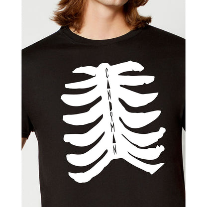 Rib Cage T Shirt - Candyman BLACK