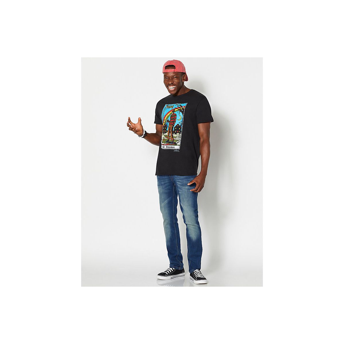 Freddy Krueger Tarot Card T Shirt - A Nightmare on Elm Street BLACK
