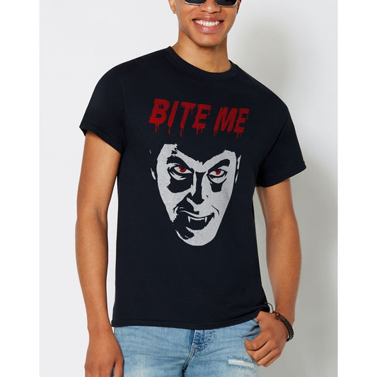 Dracula Bite Me T Shirt - Universal Monsters BLACK