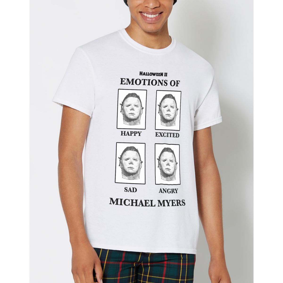 Emotions of Michael Myers T Shirt - Halloween II WHITE