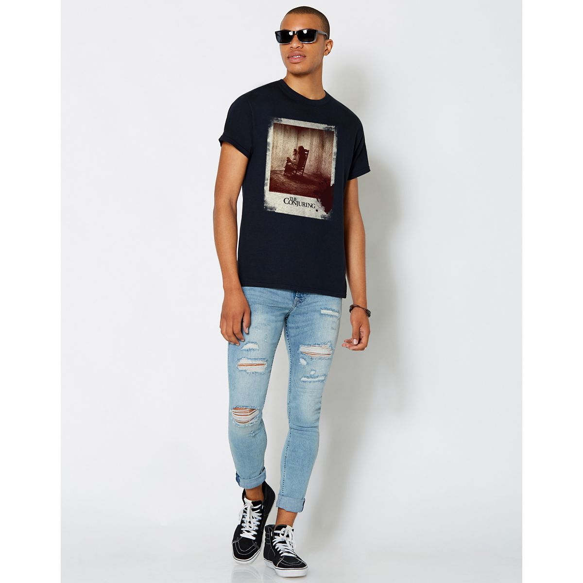 Annabelle Polaroid T Shirt- The Conjuring BLACK