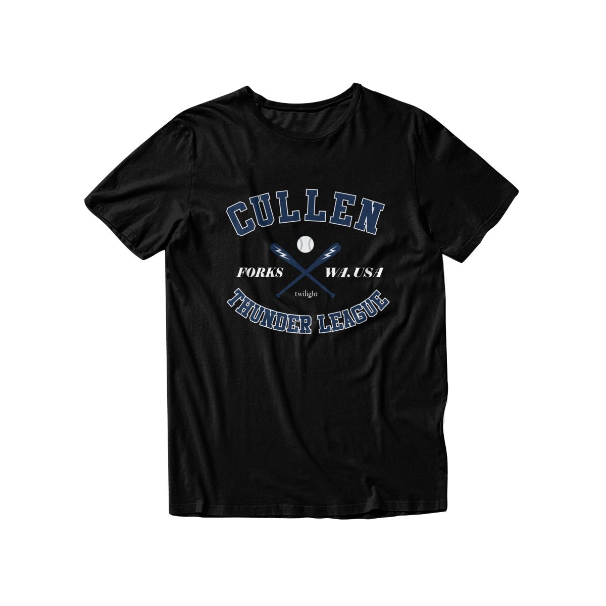 Cullen Thunder League T Shirt - Twilight BLACK
