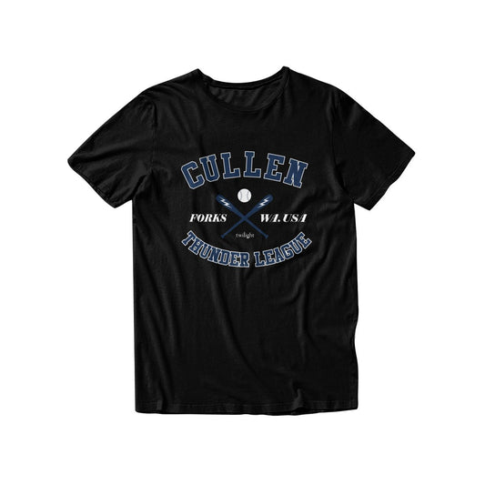 Cullen Thunder League T Shirt - Twilight BLACK