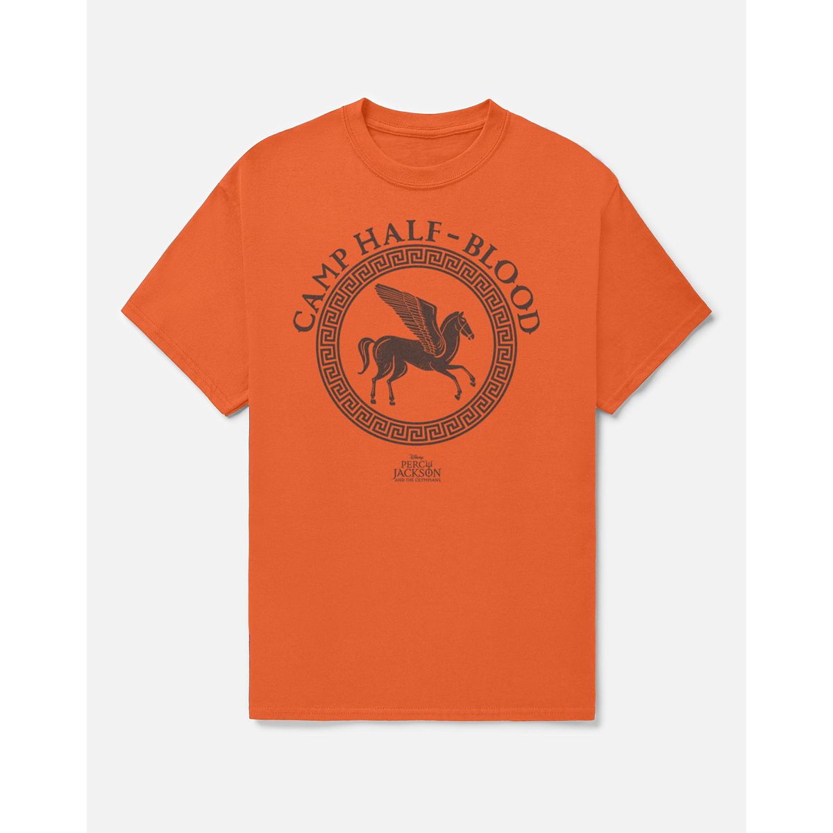 Adult Percy Jackson Camp Half-Blood Pegasus T Shirt ORANGE