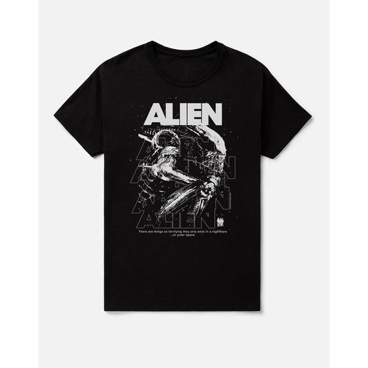 Alien Xenomorph Logo T Shirt BLACK