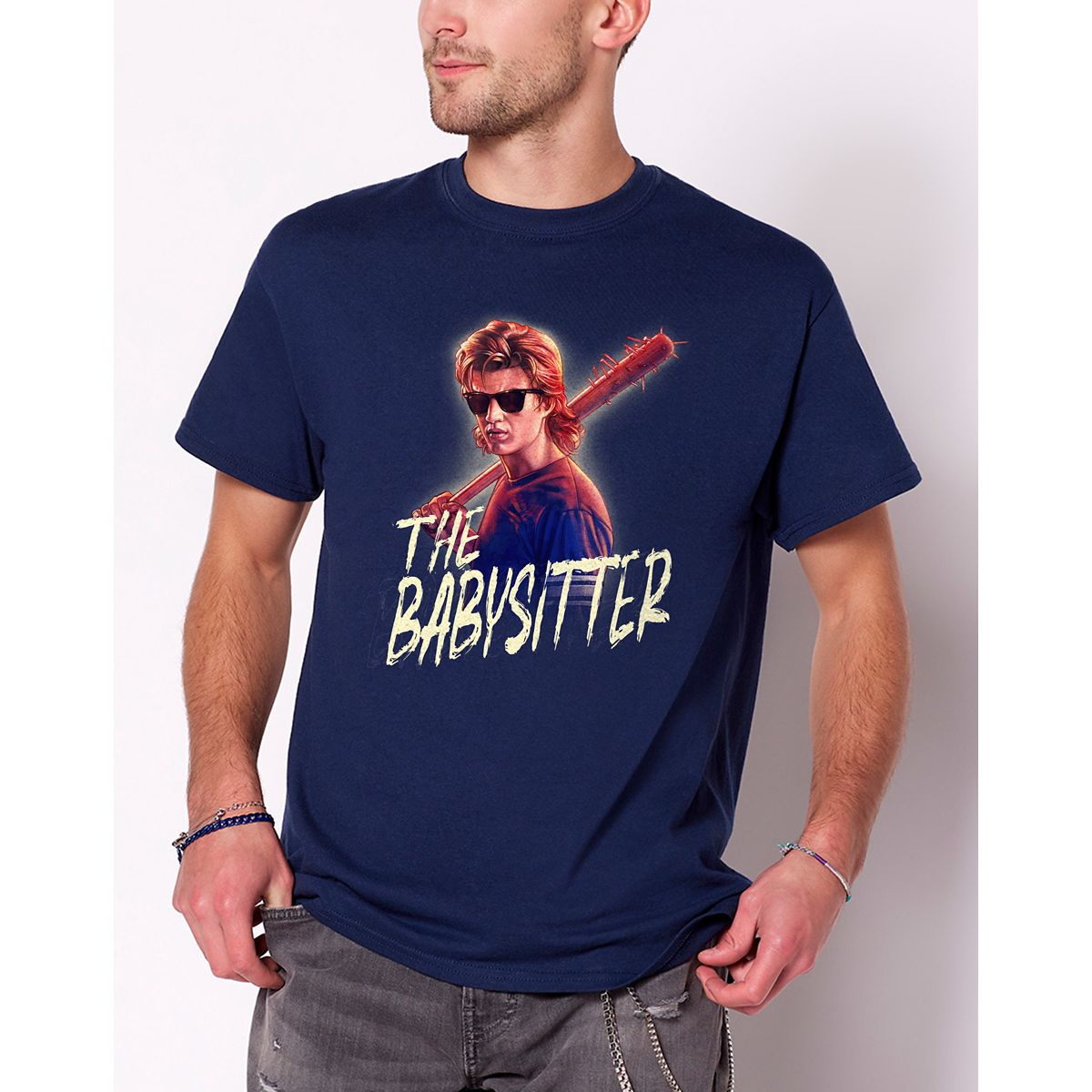 The Babysitter Stranger Things T Shirt NAVY