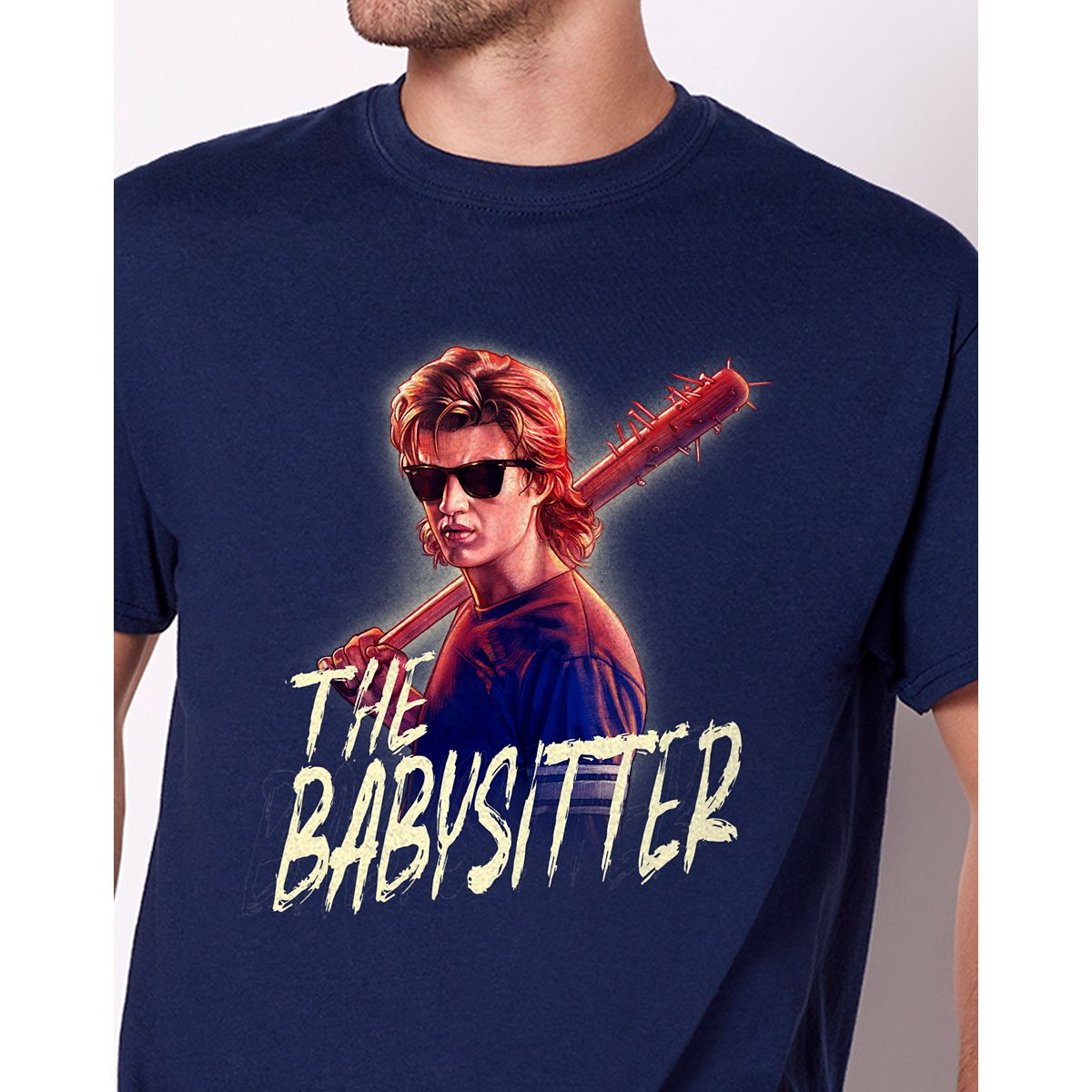 The Babysitter Stranger Things T Shirt NAVY