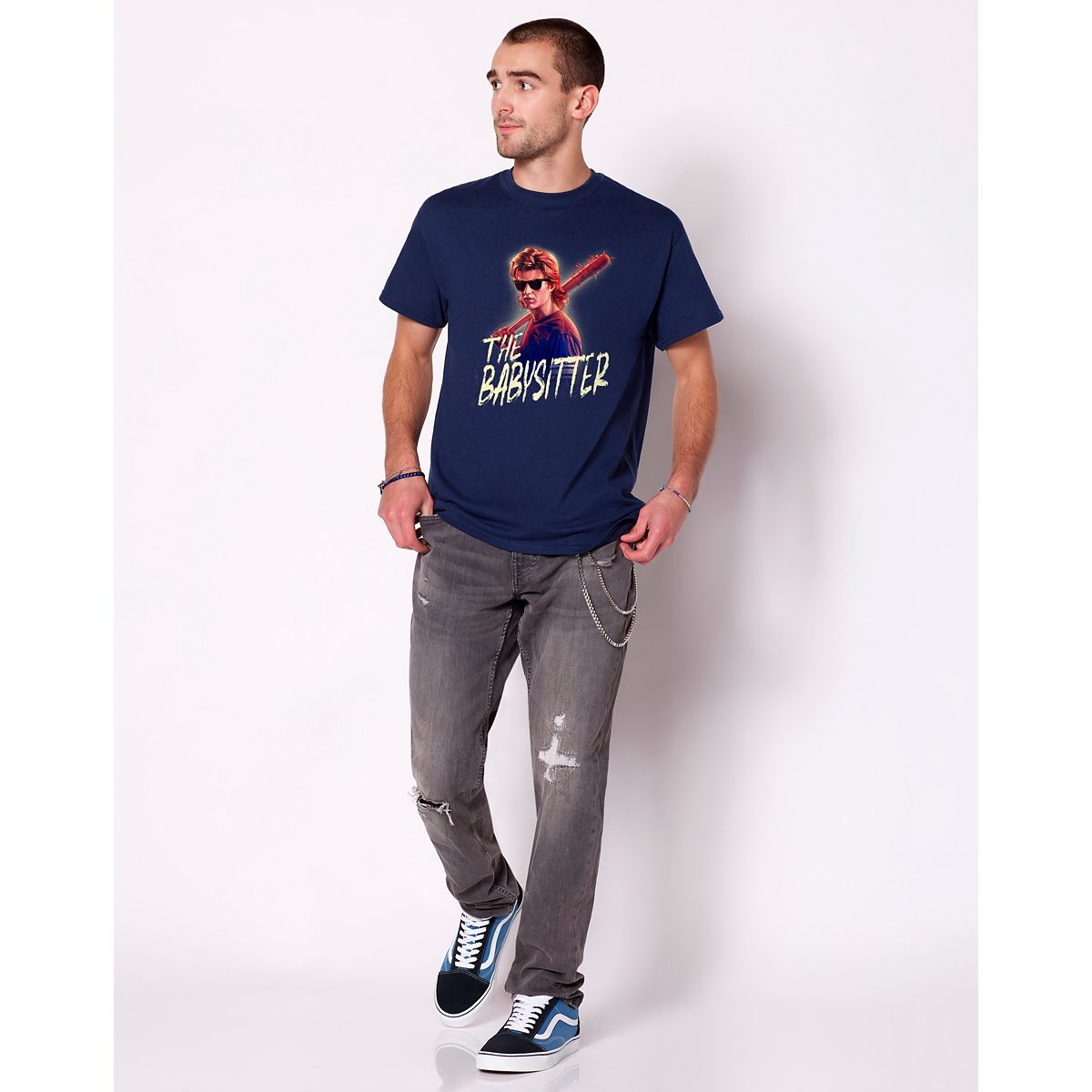 The Babysitter Stranger Things T Shirt NAVY