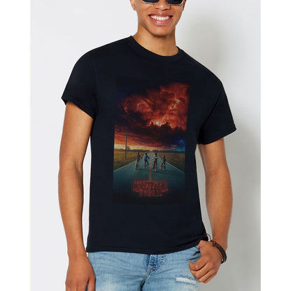 Road Stranger Things T Shirt BLACK
