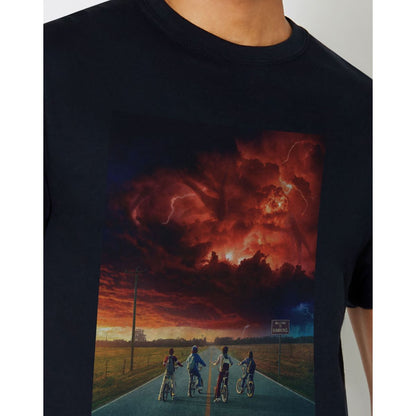 Road Stranger Things T Shirt BLACK