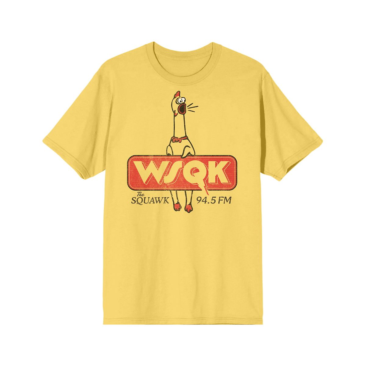 Stranger Things WSQK The Squawk T Shirt YELLOW