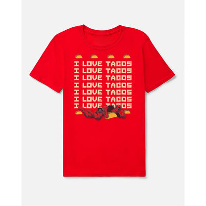 Taco Date T Shirt - Deadpool RED
