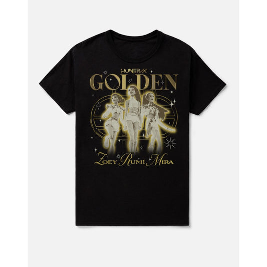 Huntr/x Golden T Shirt - KPop Demon Hunters BLACK