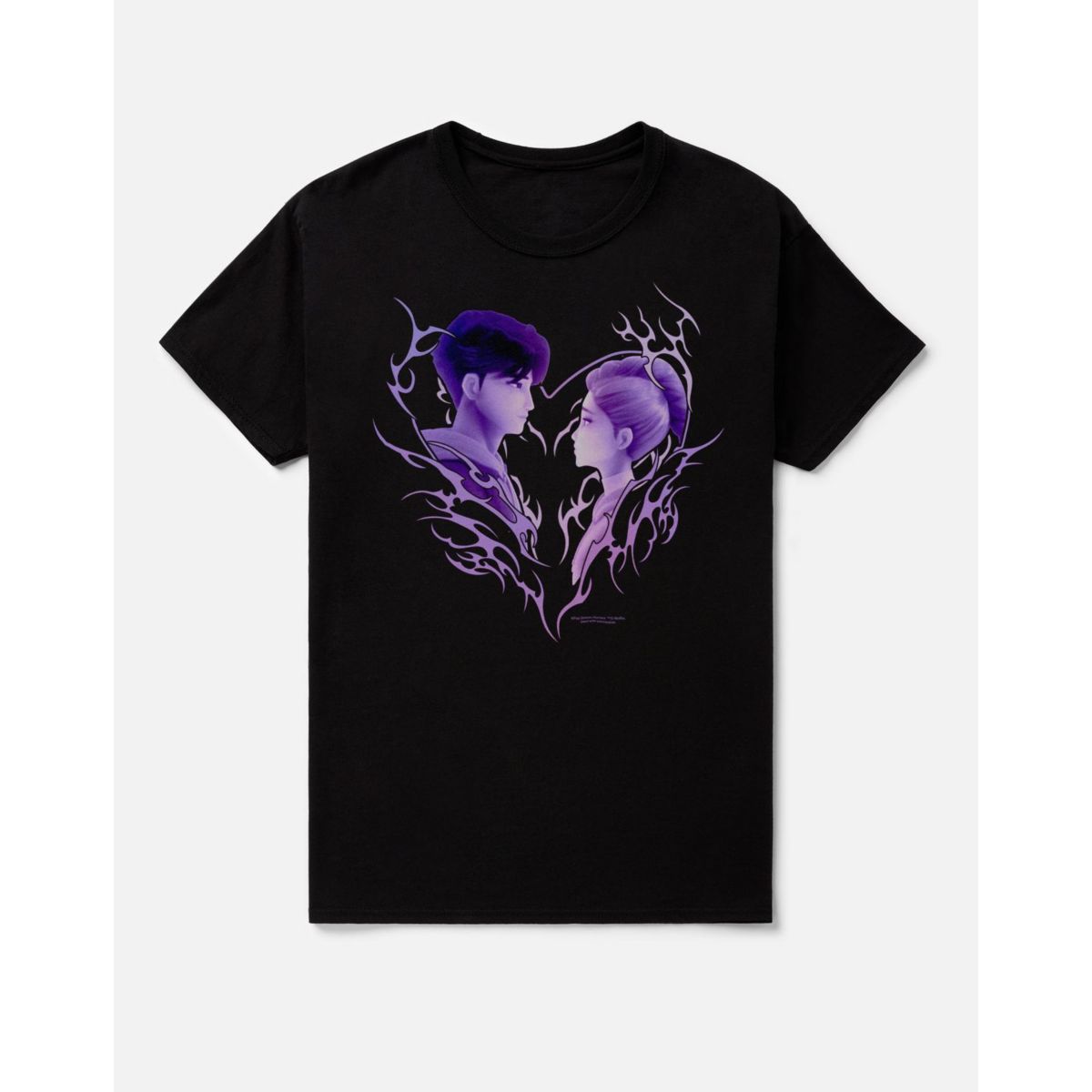 Rumi and Jinu T Shirt - KPop Demon Hunters BLACK