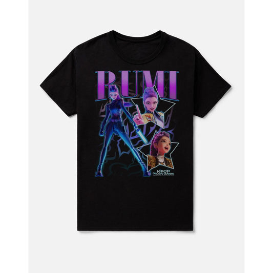 Rumi Stars T Shirt - KPop Demon Hunters BLACK