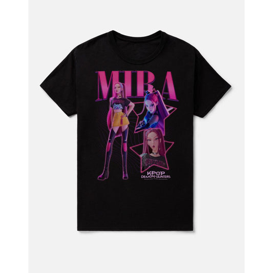 Mira Stars T Shirt - KPop Demon Hunters BLACK