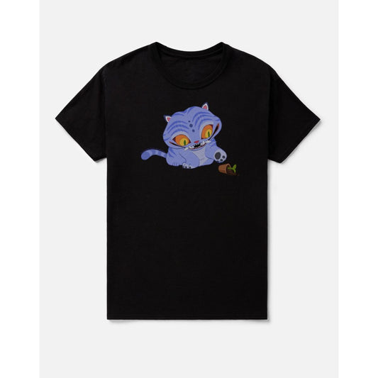 Chibi Derpy Tiger Plant T Shirt – KPop Demon Hunters BLACK