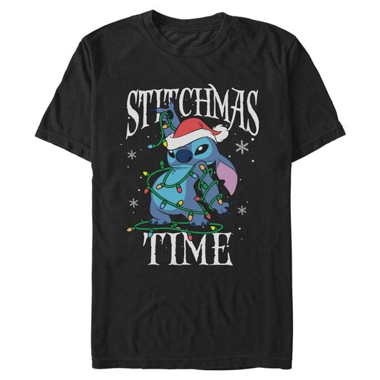 Lilo & Stitch Stitchmas T Shirt BLACK