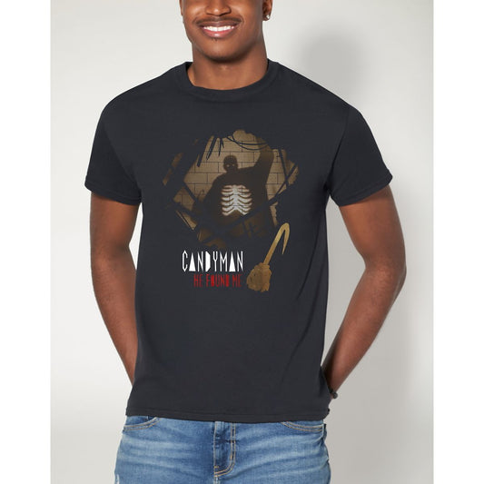 He Found Me T Shirt - Candyman BLACK