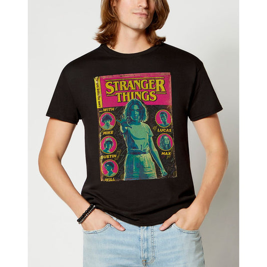 Eleven T Shirt - Stranger Things BLACK