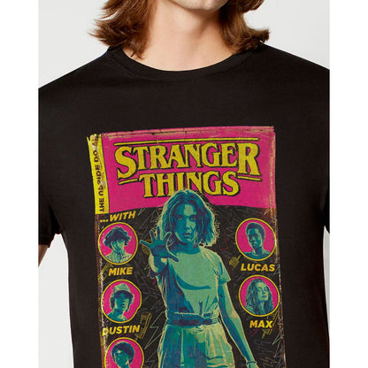 Eleven T Shirt - Stranger Things BLACK