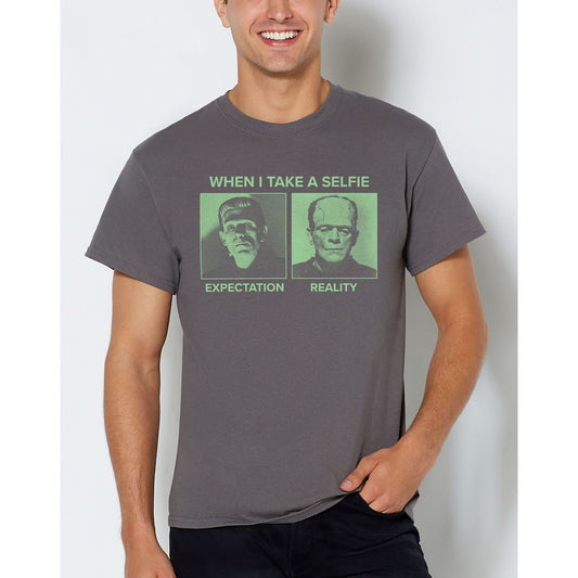 Frankenstein Selfie T Shirt BLACK