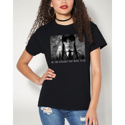 Be the Strange T Shirt - Wednesday BLACK