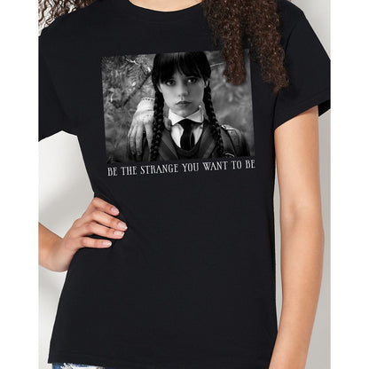 Be the Strange T Shirt - Wednesday BLACK