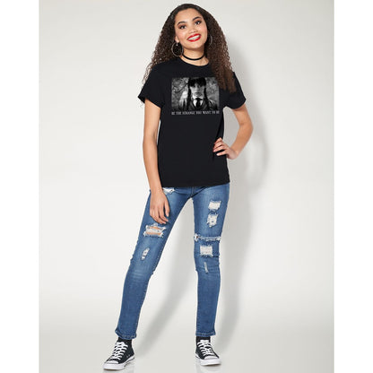 Be the Strange T Shirt - Wednesday BLACK