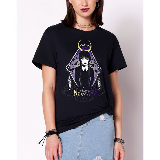 Supernatural Nevermore T Shirt - Wednesday BLACK