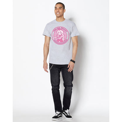 Feeling Peachy T Shirt - Nintendo GRAY