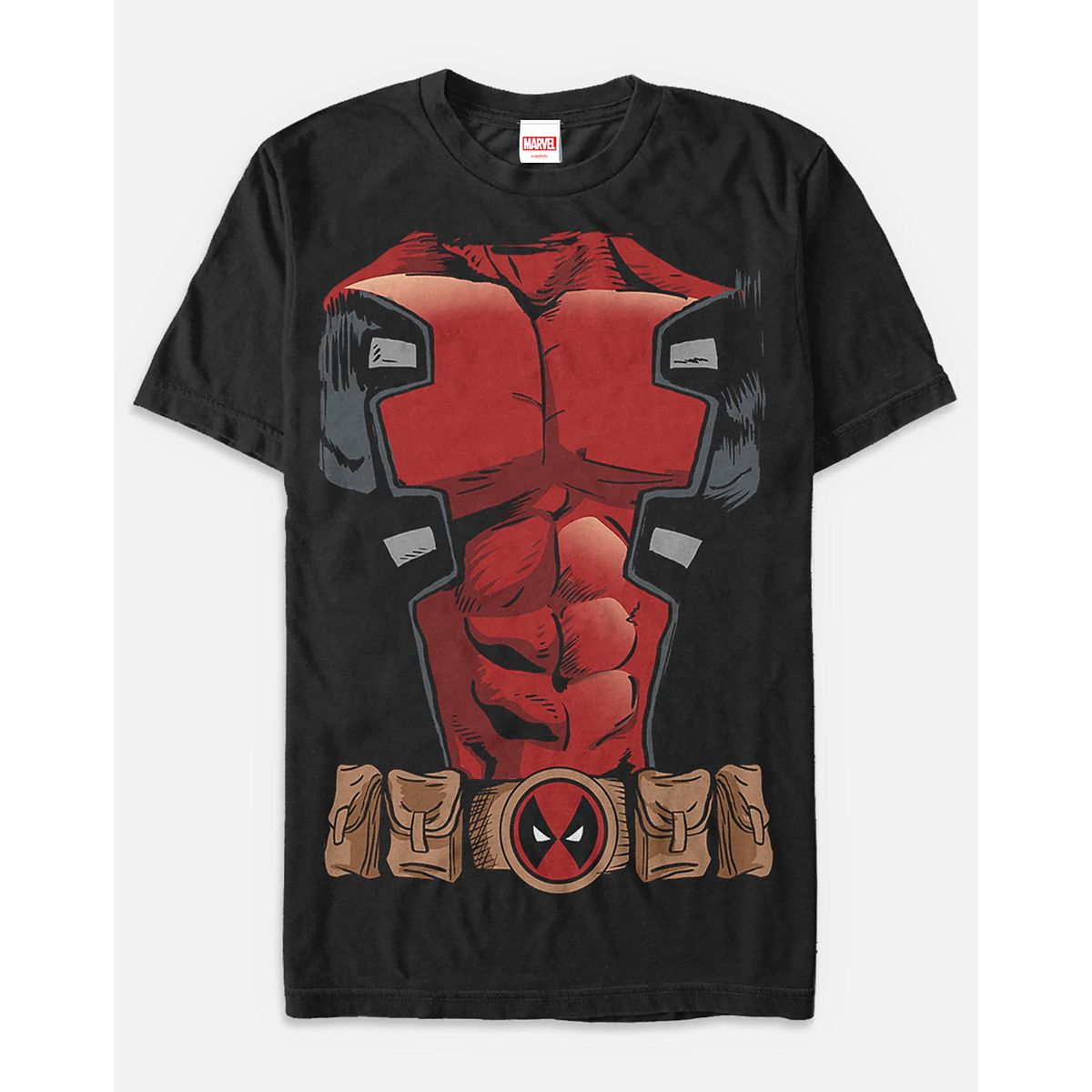 Deadpool Chest T Shirt - Marvel BLACK